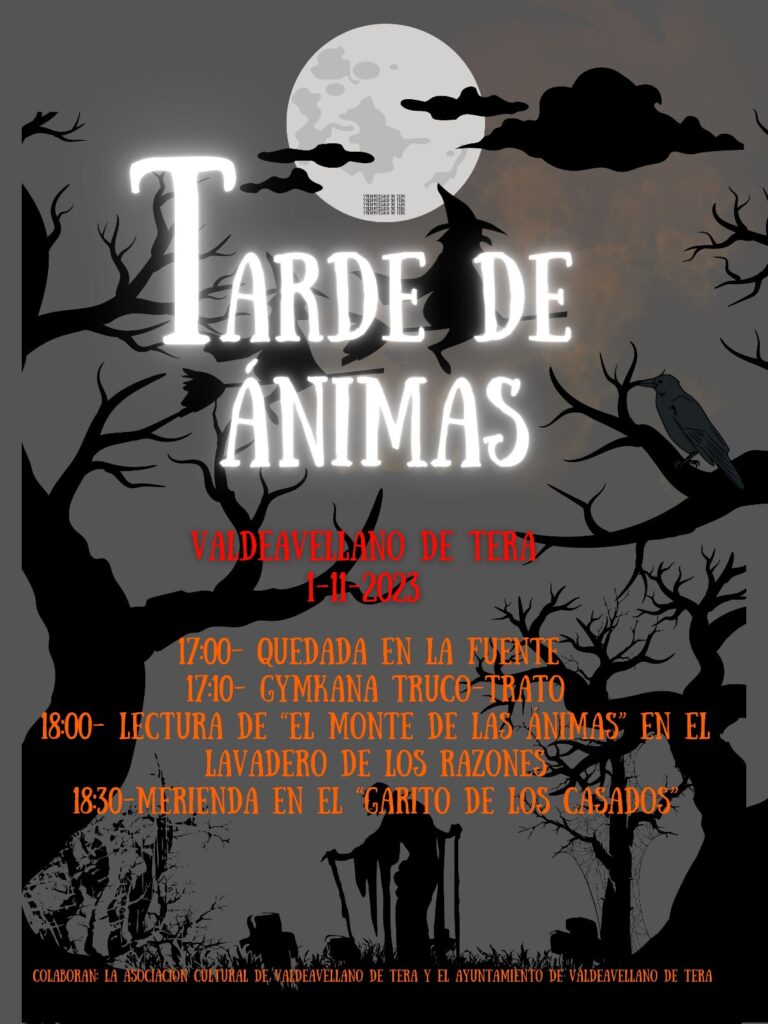 Tarde de ánimas.El miércoles 1 de noviembre 2023